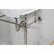 Kingston Brass 24Inch Console Sink with Brass Legs 4Inch, 3 Hole, WhitePolished Nickel KVPB24187W4PN - alternate 2